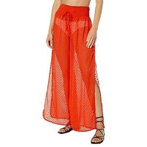America & Beyond Red Carpet Ready Beach Pants Burnt Orange LG